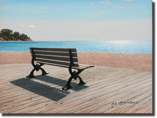 Bench at Newcastle - by Wayne Mondok